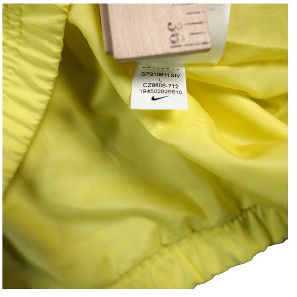 Nike Jacket Womens Large‎ Yellow Heritage Woven Polyester Colorblock Vintage - Picture 8 of 10